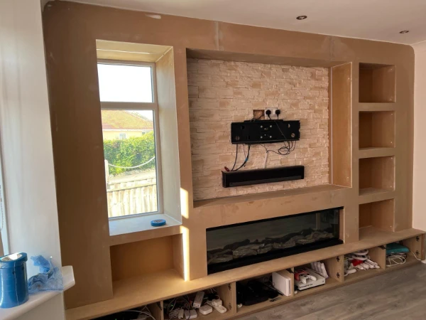 Dorset Media Wall Spraying