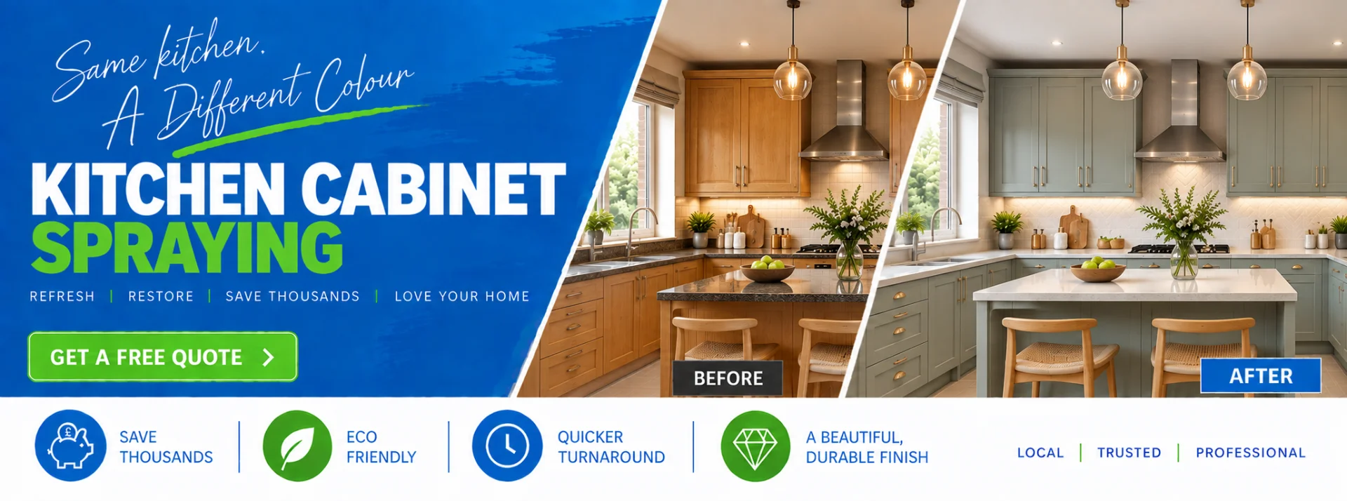 Kitchen Cabinet Spraying